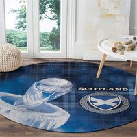 Scotland Football Round Carpet Ice Hole Celtic Thistle Tartan Flower Patterns