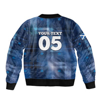 Custom Scotland Football Sleeve Zip Bomber Jacket Ice Hole Celtic Thistle Tartan Flower Patterns