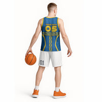 Custom Sweden Football Basketball Jersey Three Crowns Golden DNA Trophy