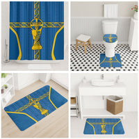 Sweden Football Bathroom Set Three Crowns Golden DNA Trophy