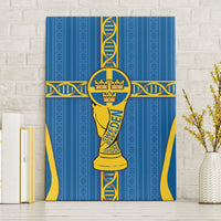 Sweden Football Canvas Wall Art Three Crowns Golden DNA Trophy