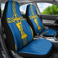 Sweden Football Car Seat Cover Three Crowns Golden DNA Trophy