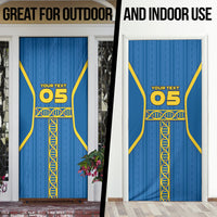 Custom Sweden Football Door Cover Three Crowns Golden DNA Trophy