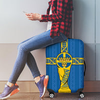 Sweden Football Luggage Cover Three Crowns Golden DNA Trophy
