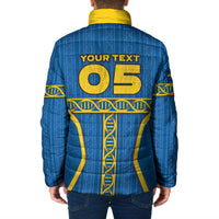 Custom Sweden Football Padded Jacket Three Crowns Golden DNA Trophy