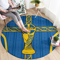 Sweden Football Round Carpet Three Crowns Golden DNA Trophy