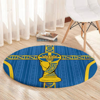 Sweden Football Round Carpet Three Crowns Golden DNA Trophy