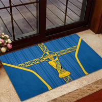 Sweden Football Rubber Doormat Three Crowns Golden DNA Trophy