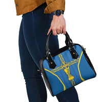 Sweden Football Shoulder Handbag Three Crowns Golden DNA Trophy