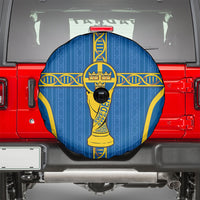 Sweden Football Spare Tire Cover Three Crowns Golden DNA Trophy