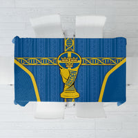 Sweden Football Tablecloth Three Crowns Golden DNA Trophy