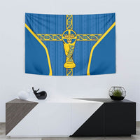 Sweden Football Tapestry Three Crowns Golden DNA Trophy