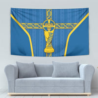 Sweden Football Tapestry Three Crowns Golden DNA Trophy
