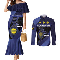 Guadeloupe Is In My DNA Couples Matching Mermaid Dress and Long Sleeve Button Shirt - Wonder Print Shop