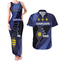 Guadeloupe Is In My DNA Couples Matching Tank Maxi Dress and Hawaiian Shirt - Wonder Print Shop