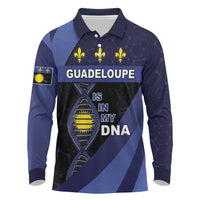 Guadeloupe Is In My DNA Long Sleeve Polo Shirt - Wonder Print Shop