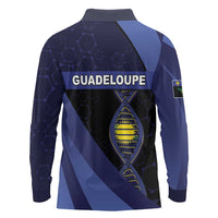 Guadeloupe Is In My DNA Long Sleeve Polo Shirt - Wonder Print Shop