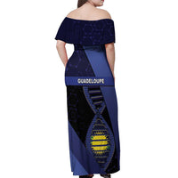 Guadeloupe Is In My DNA Off Shoulder Maxi Dress - Wonder Print Shop