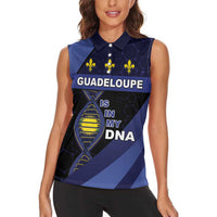 Guadeloupe Is In My DNA Women Sleeveless Polo Shirt - Wonder Print Shop