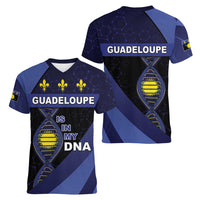 Guadeloupe Is In My DNA Women V-Neck T-Shirt - Wonder Print Shop