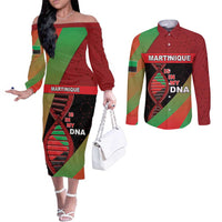 Martinique Is In My DNA Couples Matching Off The Shoulder Long Sleeve Dress and Long Sleeve Button Shirt - Wonder Print Shop