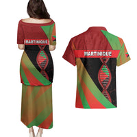 Martinique Is In My DNA Couples Matching Puletasi and Hawaiian Shirt - Wonder Print Shop
