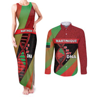 Martinique Is In My DNA Couples Matching Tank Maxi Dress and Long Sleeve Button Shirt - Wonder Print Shop
