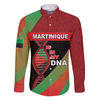 Martinique Is In My DNA Family Matching Off The Shoulder Long Sleeve Dress and Hawaiian Shirt - Wonder Print Shop