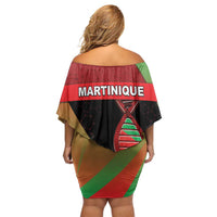 Martinique Is In My DNA Family Matching Off Shoulder Short Dress and Hawaiian Shirt - Wonder Print Shop