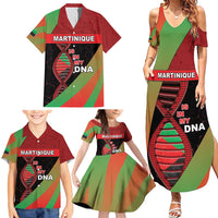 Martinique Is In My DNA Family Matching Summer Maxi Dress and Hawaiian Shirt - Wonder Print Shop