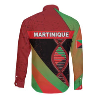 Martinique Is In My DNA Long Sleeve Button Shirt - Wonder Print Shop