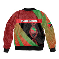 Martinique Is In My DNA Sleeve Zip Bomber Jacket - Wonder Print Shop
