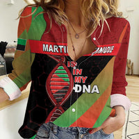 Martinique Is In My DNA Women Casual Shirt - Wonder Print Shop