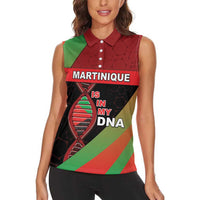 Martinique Is In My DNA Women Sleeveless Polo Shirt - Wonder Print Shop