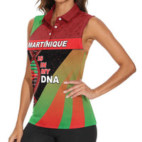 Martinique Is In My DNA Women Sleeveless Polo Shirt - Wonder Print Shop