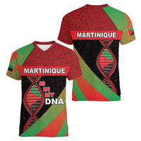 Martinique Is In My DNA Women V-Neck T-Shirt - Wonder Print Shop