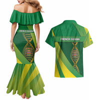 French Guiana Is In My DNA Couples Matching Mermaid Dress and Hawaiian Shirt - Wonder Print Shop