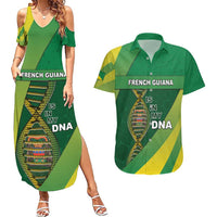 French Guiana Is In My DNA Couples Matching Summer Maxi Dress and Hawaiian Shirt - Wonder Print Shop