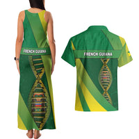 French Guiana Is In My DNA Couples Matching Tank Maxi Dress and Hawaiian Shirt - Wonder Print Shop