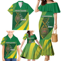 French Guiana Is In My DNA Family Matching Mermaid Dress and Hawaiian Shirt - Wonder Print Shop