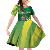 French Guiana Is In My DNA Family Matching Off Shoulder Short Dress and Hawaiian Shirt - Wonder Print Shop