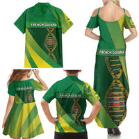 French Guiana Is In My DNA Family Matching Summer Maxi Dress and Hawaiian Shirt - Wonder Print Shop