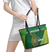 French Guiana Is In My DNA Leather Tote Bag - Wonder Print Shop