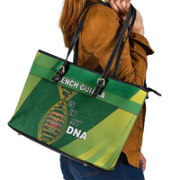 French Guiana Is In My DNA Leather Tote Bag - Wonder Print Shop