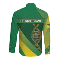 French Guiana Is In My DNA Long Sleeve Button Shirt - Wonder Print Shop