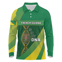 French Guiana Is In My DNA Long Sleeve Polo Shirt - Wonder Print Shop