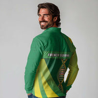 French Guiana Is In My DNA Long Sleeve Polo Shirt - Wonder Print Shop