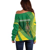French Guiana Is In My DNA Off Shoulder Sweater - Wonder Print Shop