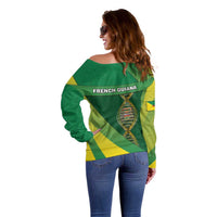 French Guiana Is In My DNA Off Shoulder Sweater - Wonder Print Shop