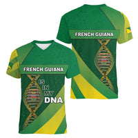 French Guiana Is In My DNA Women V-Neck T-Shirt - Wonder Print Shop